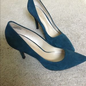 Blue Suede Heels